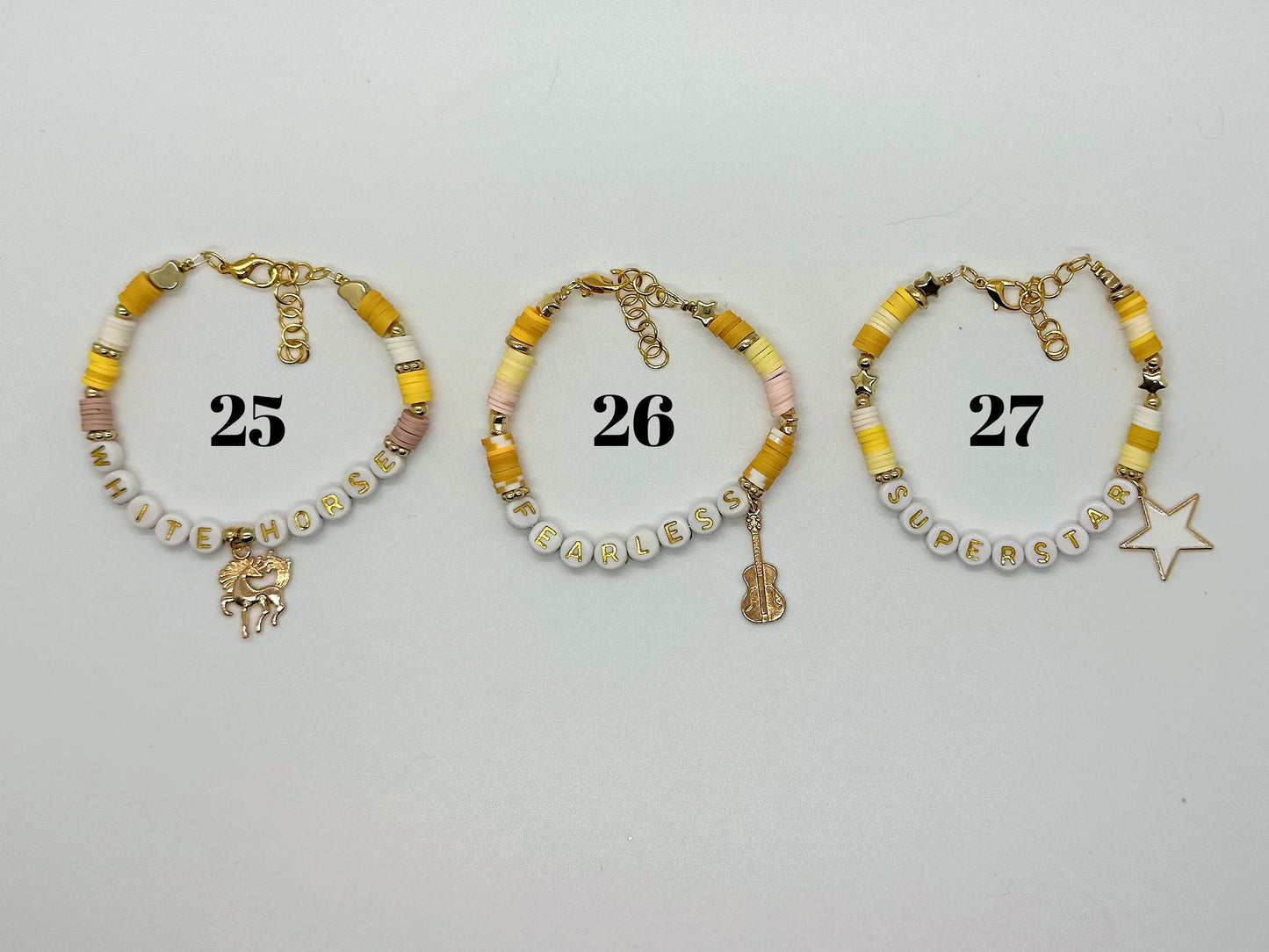 Fearless Era Friendship Bracelet | Handmade Beaded Bracelet | Concert Trading Bracelet