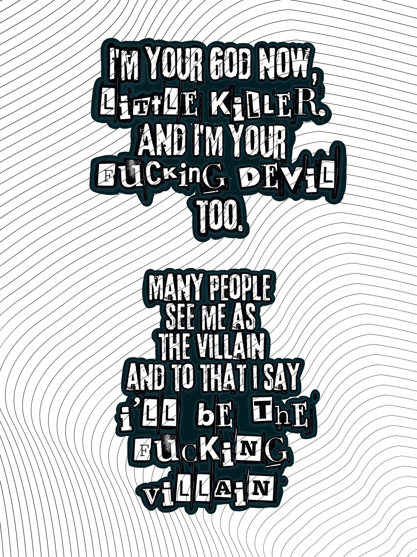 Dance With My Demons Stickers | Officially Licensed Bookish Stickers | Dark Romance Sticker Pack