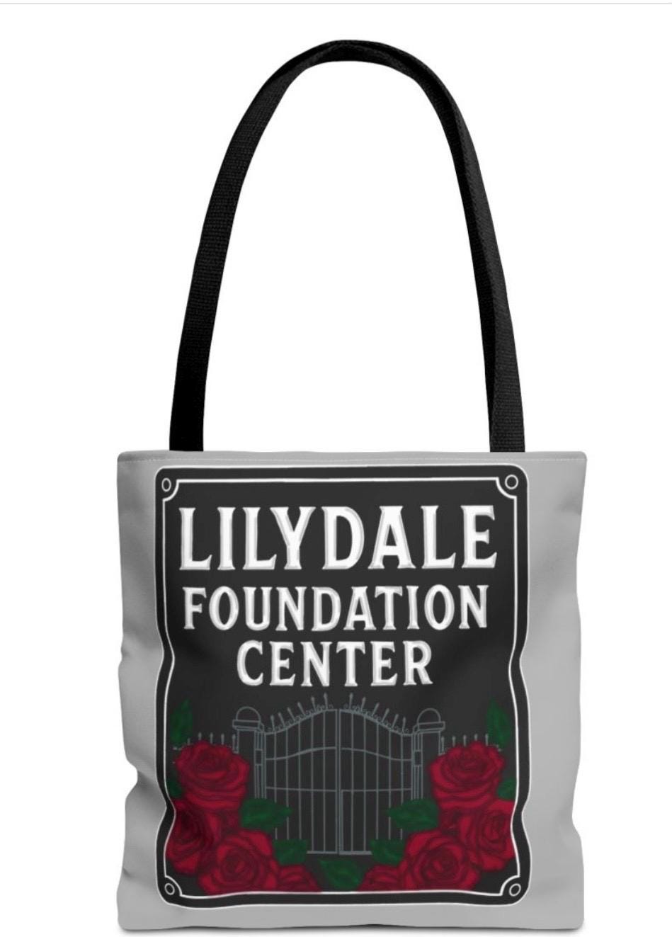 Dark Romance Tote Bag | Lillydale Foundation Center Bookish Tote | Officially Licensed Dance With My Demons Merch