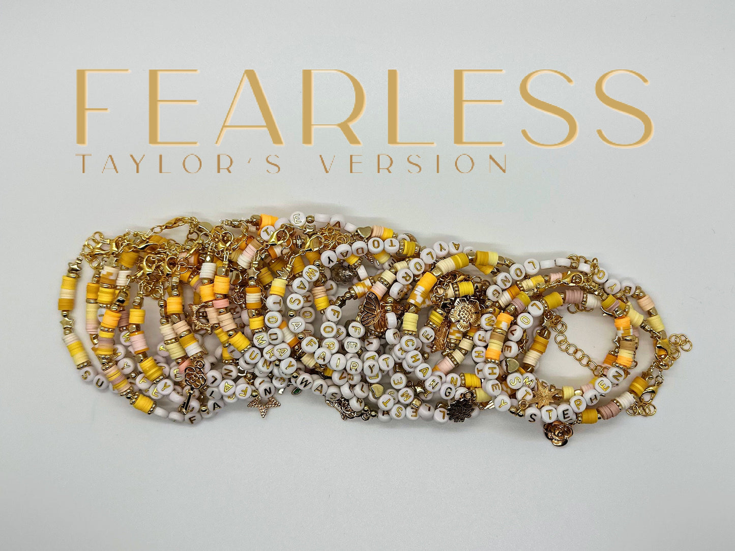 Fearless Era Friendship Bracelet | Handmade Beaded Bracelet | Concert Trading Bracelet