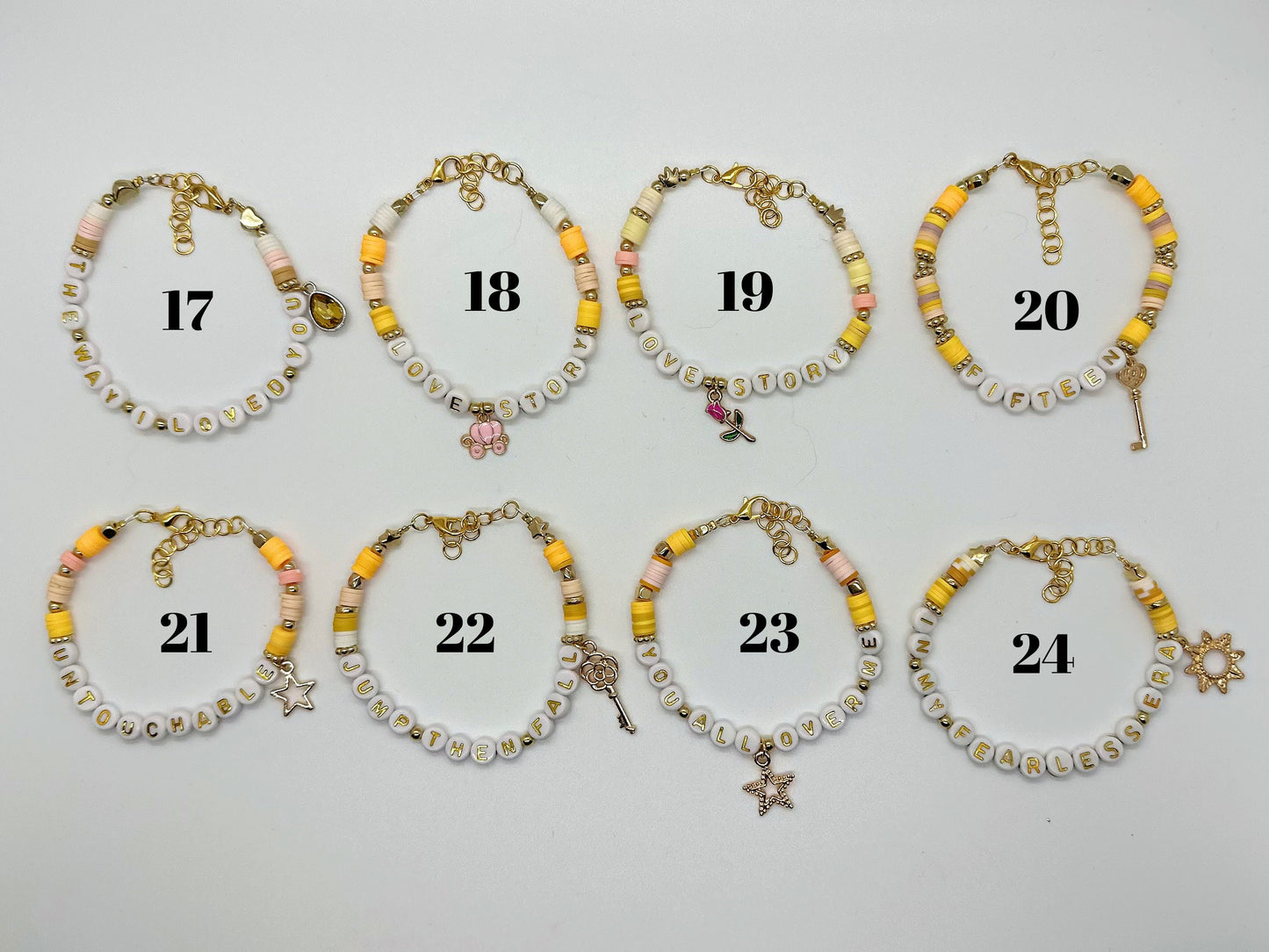 Fearless Era Friendship Bracelet | Handmade Beaded Bracelet | Concert Trading Bracelet