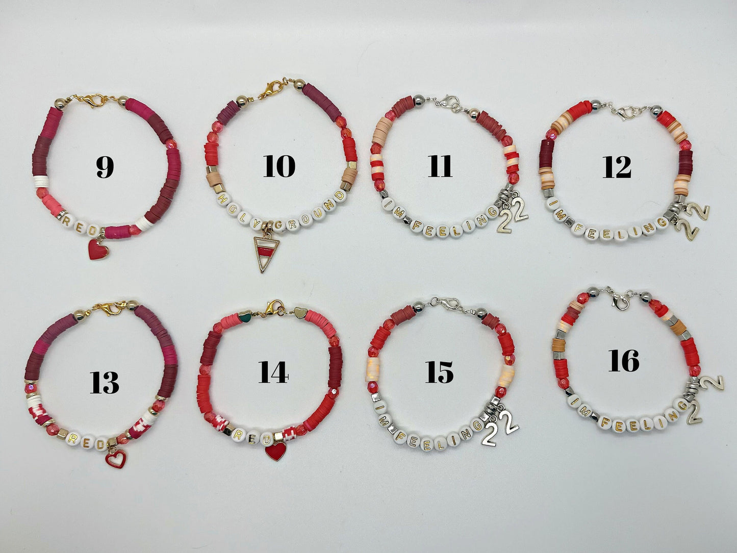 Red Era Friendship Bracelet | Handmade Beaded Bracelet | Concert Trading Bracelet