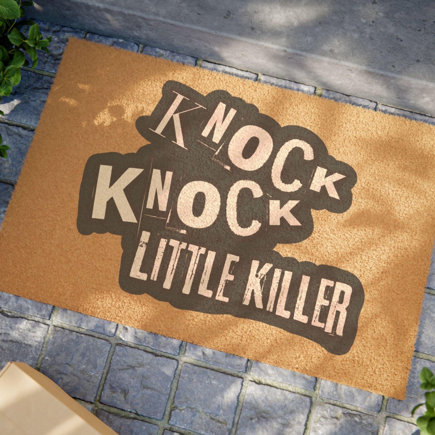 Knock Knock Little Killer Doormat | Officially Licensed Dance With My Demons Home Decor | Dark Romance Door Mat