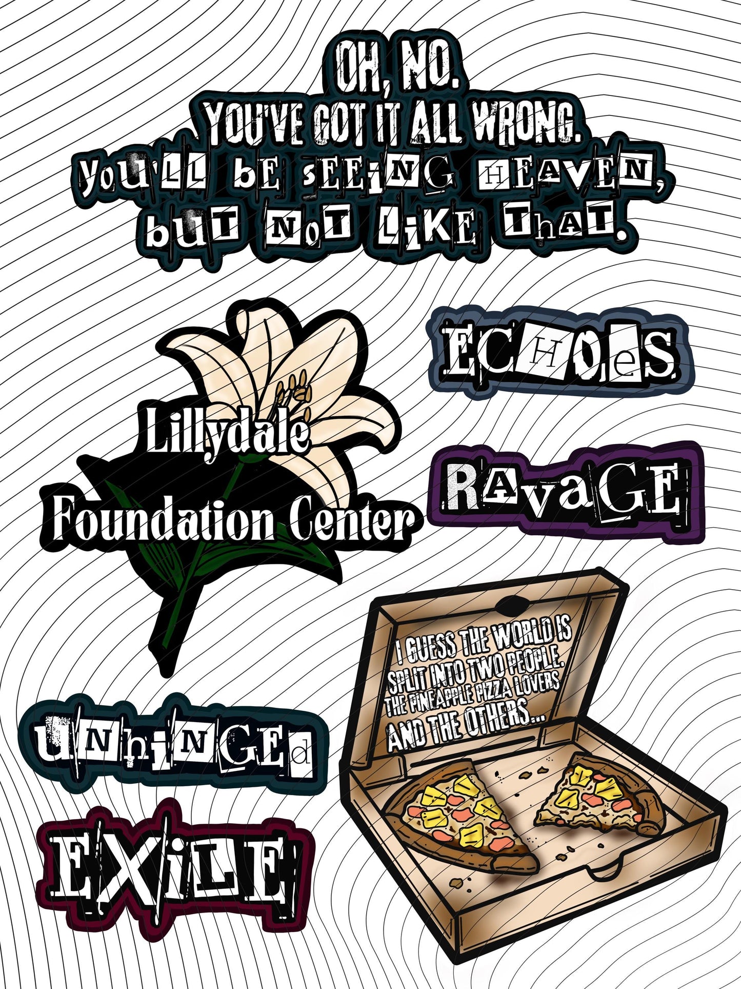 Dance With My Demons Stickers | Officially Licensed Bookish Stickers | Dark Romance Sticker Pack