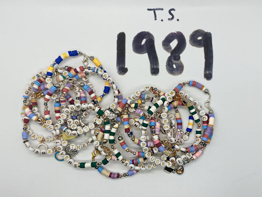 1989 Era Friendship Bracelet | Handmade Beaded Bracelet | Concert Trading Bracelet